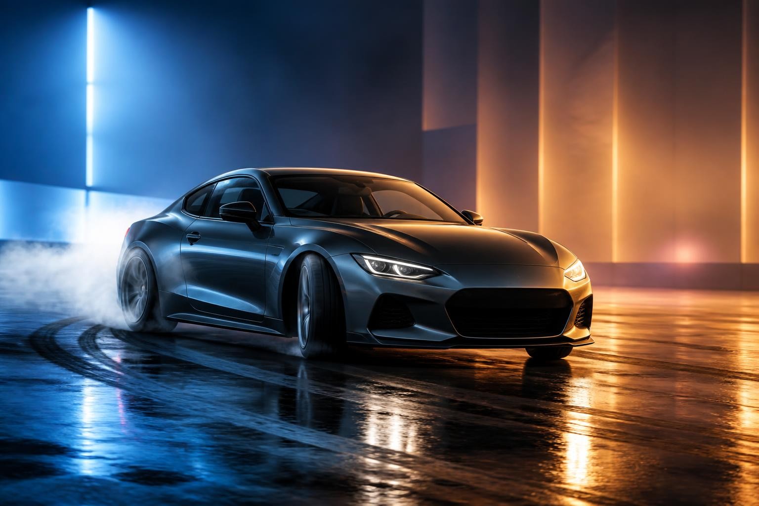 Car Drift Scene Poster Nano Banana Prompts Drift poster prompt framework with car motion and lighting cues
